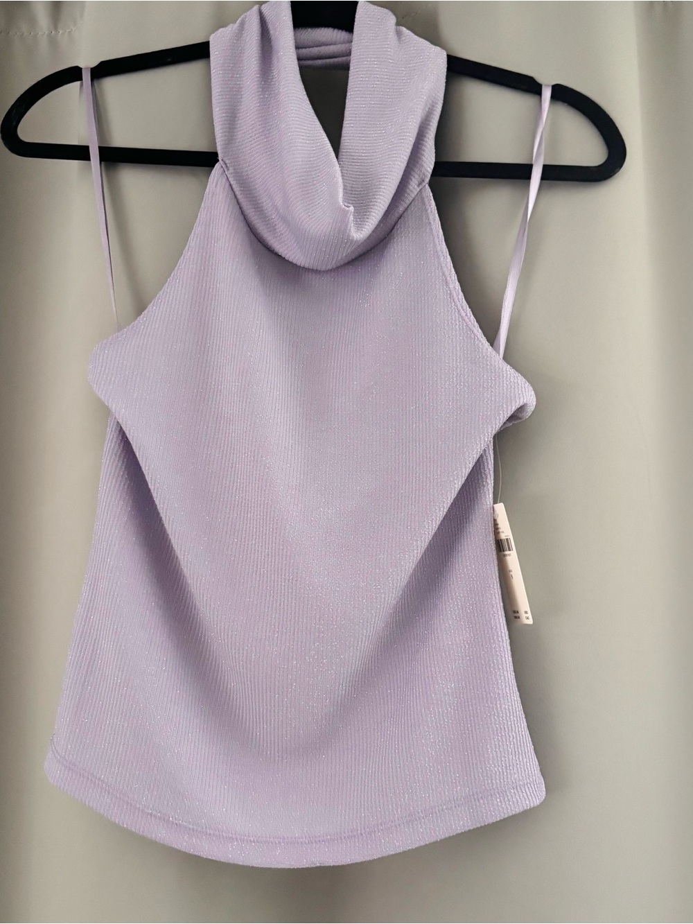 Anthropologie Lilac Shimmer Halter Cowl Camisole (NWT!)